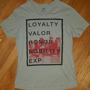 Express v neck graphic tee